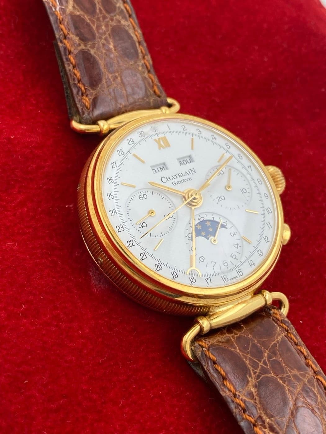 Chatelain Genève Triple Calendar Chronograph with Moonphase – View 2