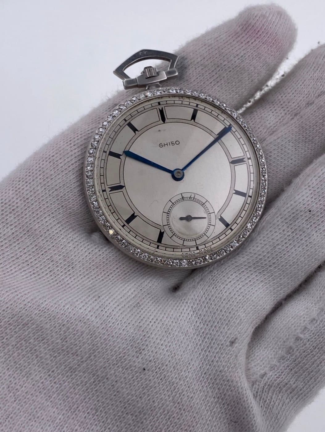 Ghiso Diamond-set Dress Pocket Watch