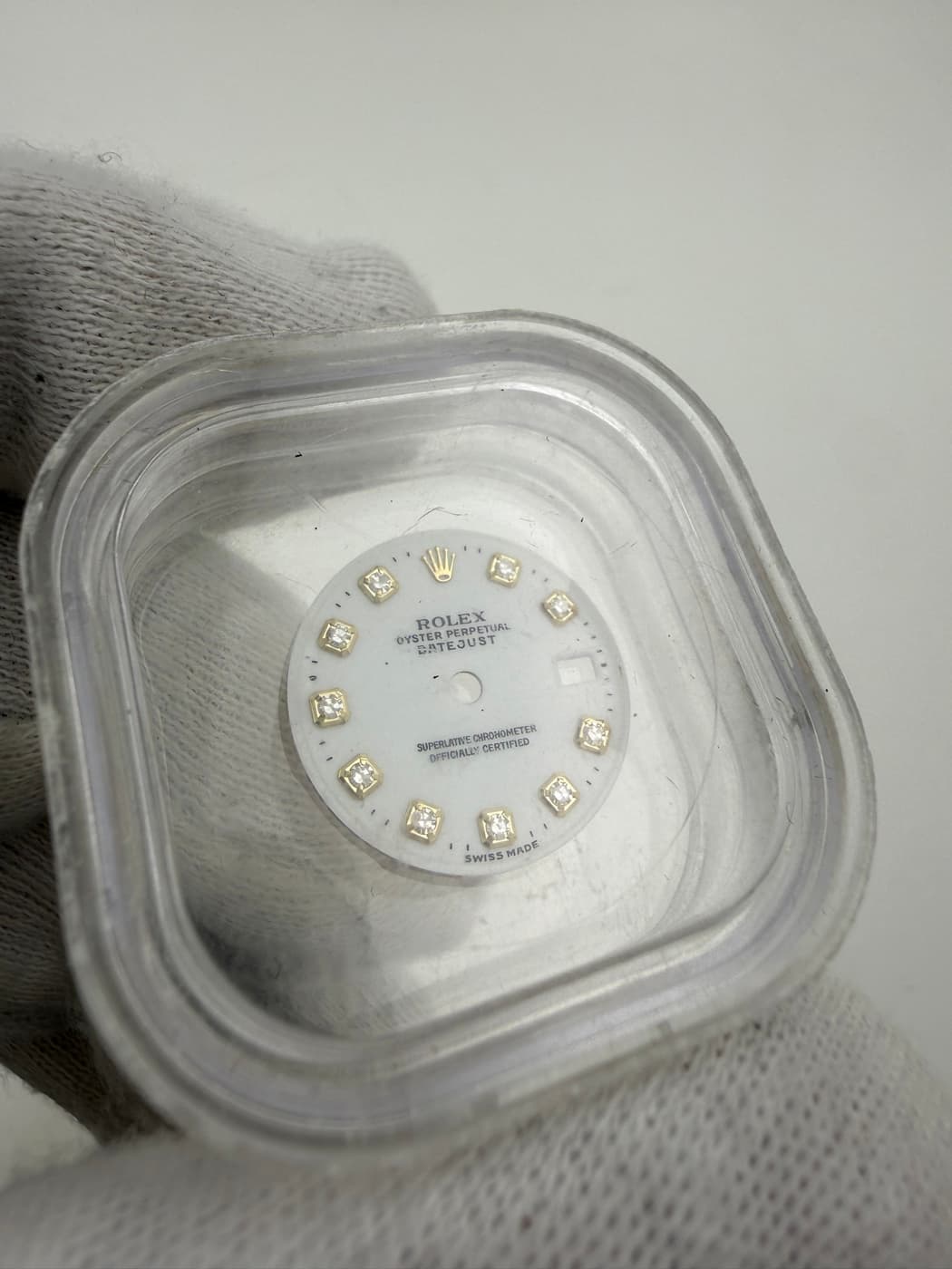 Rolex Lady Datejust 26 Zifferblatt (Weiß, Diamanten) – Ansicht 2