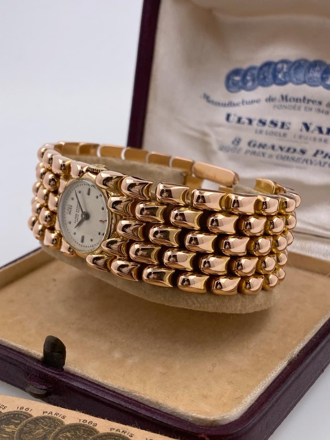 Ulysse Nardin Vintage Damenuhr mit Gliederband – Ansicht 8